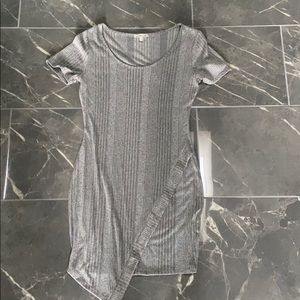 Gray t-shirt dress